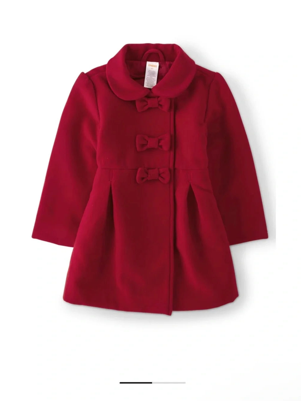 NWOT! Gymboree Red Bow-Front Pea Coat